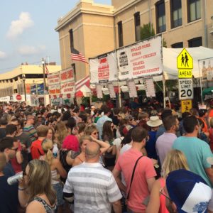 Grilling at Basilica Block Party